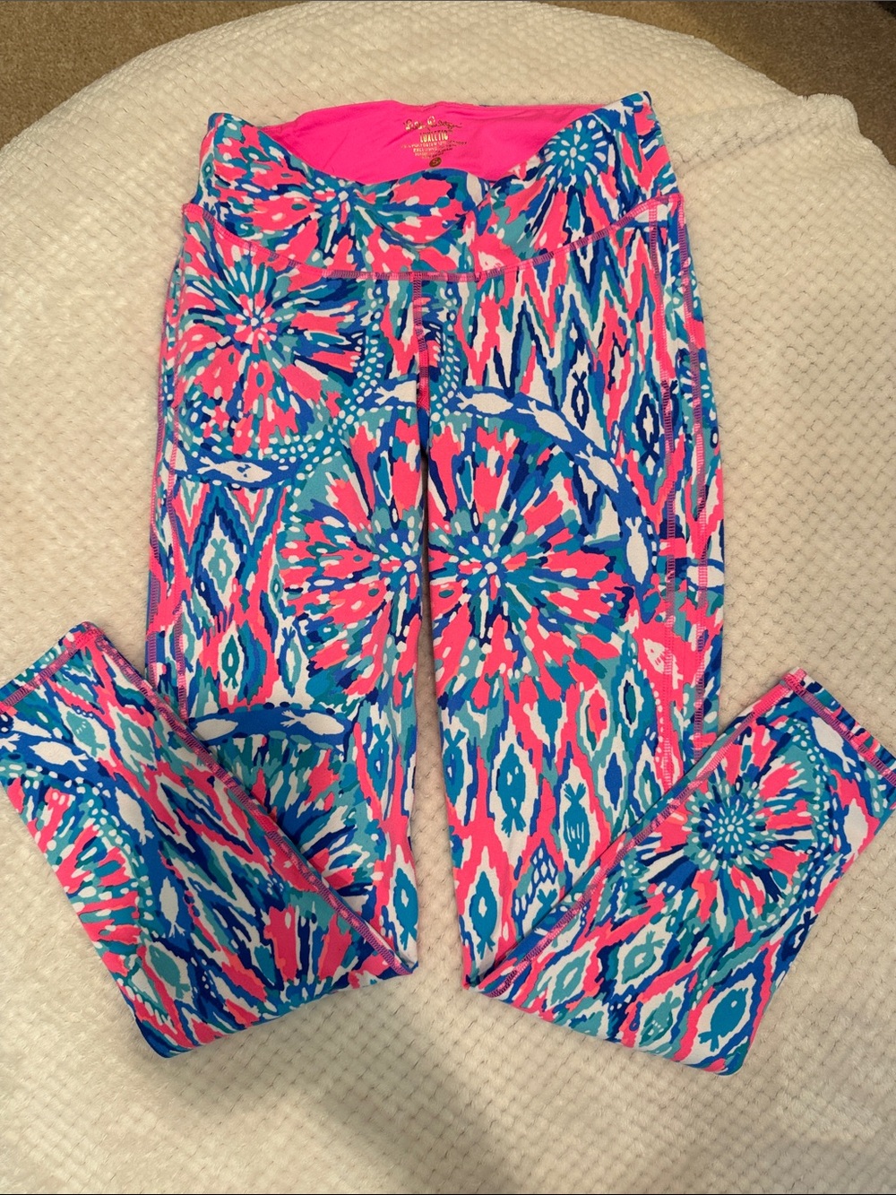 Lilly Pulitzer Hot Pink & Multicolor Printed Bottom